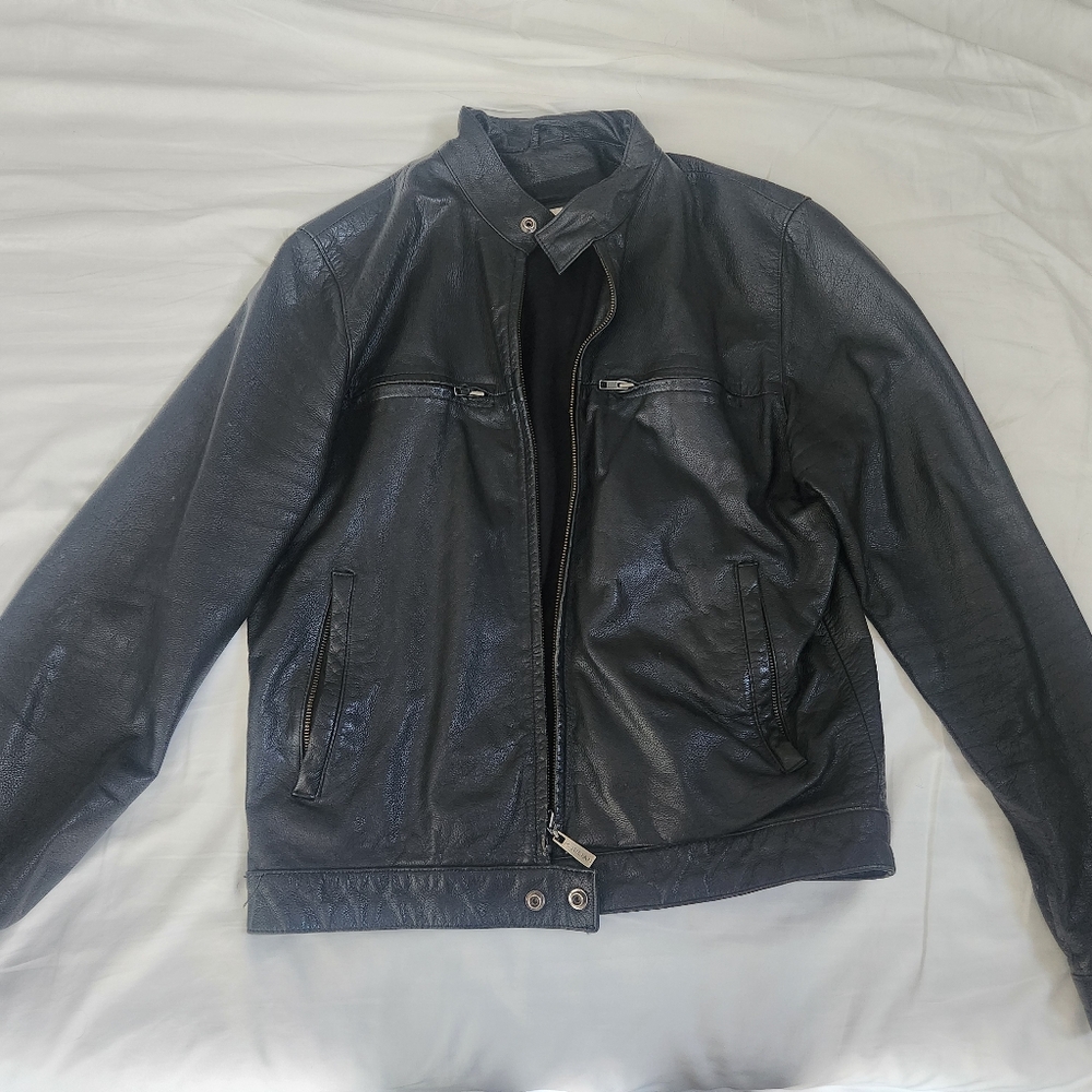 Wilsons Leather Black Bomber Jacket